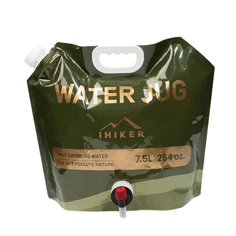 Sac à eau pliable portable extérieur Alpinisme voyage camping sac de stockage d'eau douce en plastique