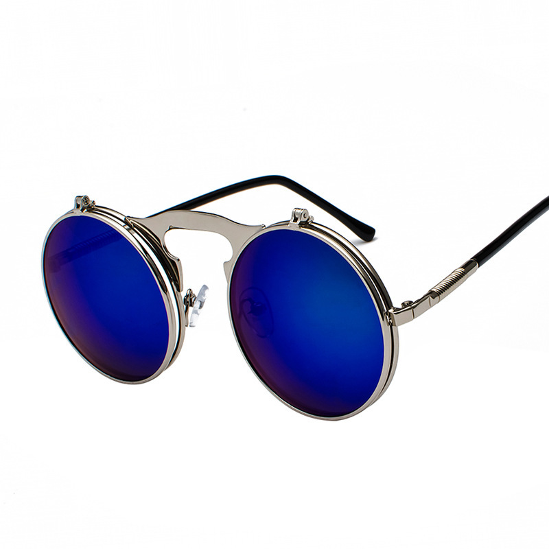 Silver frame-blue reflective c4