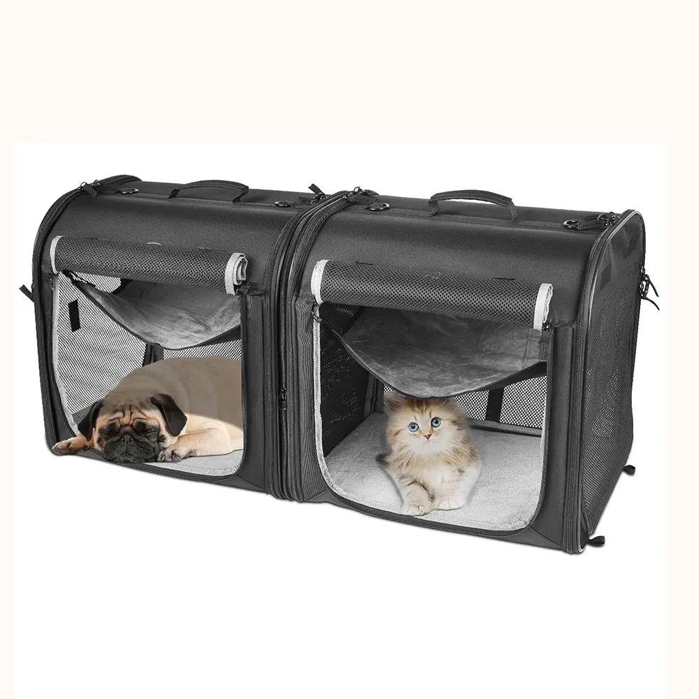 Tas pembawa hewan peliharaan AromaNano obral kualitas tinggi tahan lama tas kucing yang dapat diperluas pembawa kandang hewan peliharaan untuk perjalanan