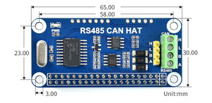 Waveshare RS485 può cappello per lampone Pi, consente una comunicazione stabile a lunga distanza tramite RS485/CAN funzioni - Product Image 6