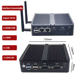 Intel Celeron J4125คอมพิวเตอร์ขนาดเล็กคอมพิวเตอร์ขนาดเล็กสำหรับงานอุตสาหกรรมระบบนาโนไร้พัดลมคอม3G/4G 2HD จากโรงงาน - Product Image 1