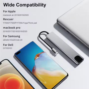 Tipo c hub 8 in 1 compatibile usb C Hub 8 porte multifunzione con ethernet per Macbook Pro e Windows laptop-hub usb - Product Image 4