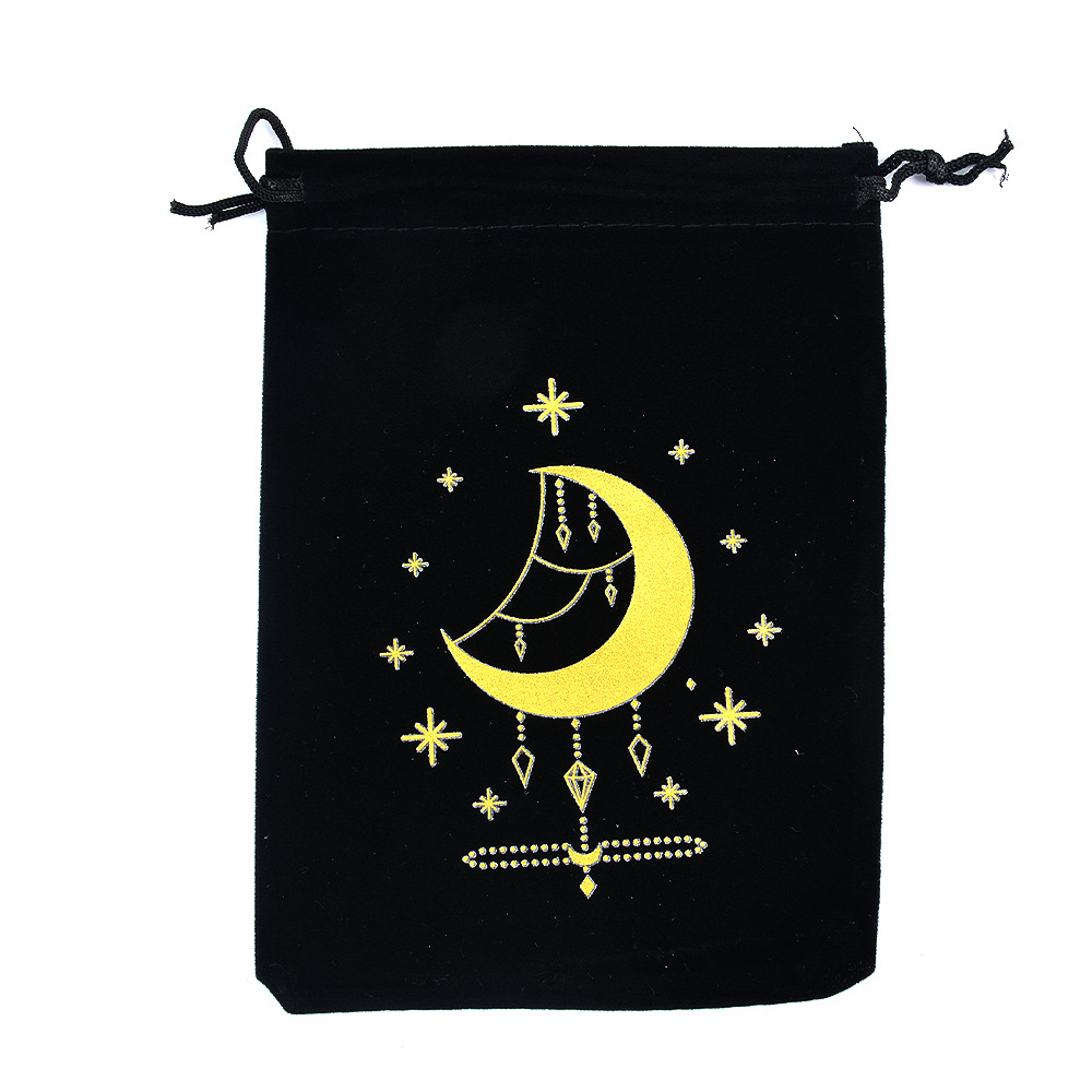 Tarot en flanelle noire 9-1318cm