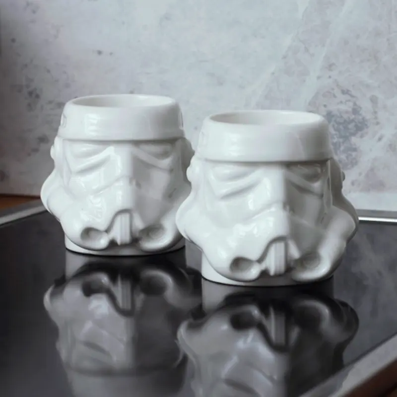 Starwars Darth Vader Wijnbeker Set Stormtrooper Helmen Gebeeldhouwde Mini Keramische Koffiemokken Voor Geschenken