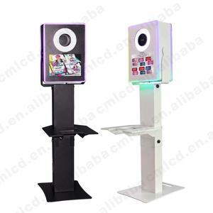 Photobooth yüzey Pro 4/5/6/7/7 +/8/9/X 12.3 inç veya 12.9 inç iPad selfie fotoğraf kabini LED flaş halka ışık DSLR kamera yazıcı - Product Image 4