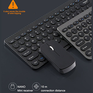Diseño de moda silencioso recargable Mac teclado y mouse 2,4G Conjunto Combinado inalámbrico - Product Image 6