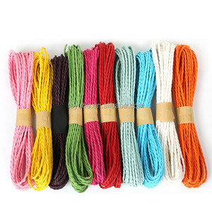Cuerda trenzada de 2MM, 1,5 MM, 2,5 MM, 2,2 MM, hilo de papel tejido a ganchillo, muestras gratis - Product Image 3