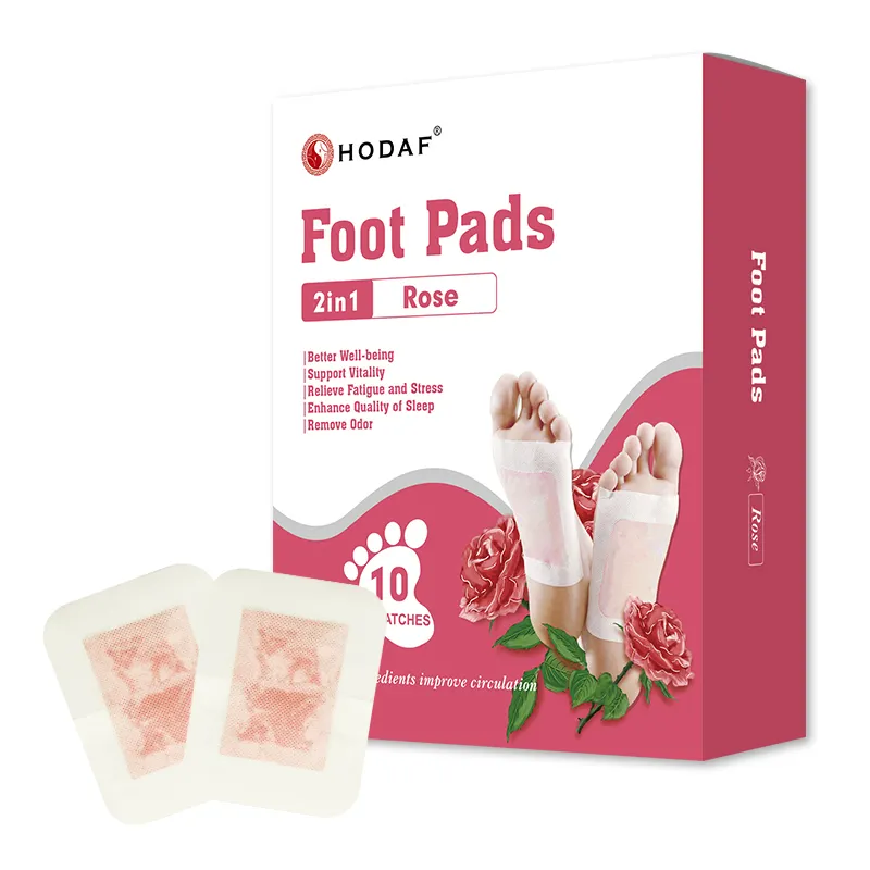 Patchs pour pieds HODAF, 2 en 1, détoxification et plâtre, pour enlever les toxines, pièces