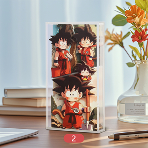 Chất Lượng Cao Tự Làm 3D Anime Giấy Nghệ Thuật Acrylic Dài Gạch Tường Bảng Điều Chỉnh Cho Hiện Đại Trang Trí Nội Thất Thiết Kế Phổ Biến Anime Mù Hộp - Product Image 3