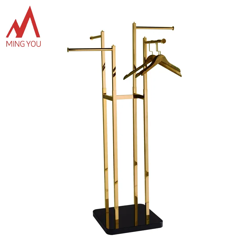 Rack de metal personalizado, suporte de loja de roupas para moças, exibição de roupas, charmoso