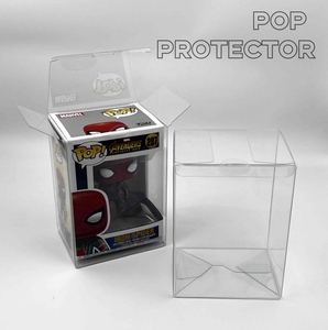 卸売PETプラスチック透明プロテクターハードビニール包装小さな透明なアセテートボックスパッキングファンコポップギフトカバー付き