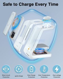 Amazon Bán hàng nóng 5000mAh ngân hàng điện không dây 15W 3in1 từ sạc không dây đứng cho iphone15 <span class=keywords><strong>Apple</strong></span> xem SE2 <span class=keywords><strong>SE</strong></span> - Product Image 3