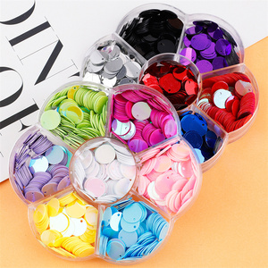 カスタム10mmラウンドシェイプパイレットPVCスパンコールフラットスパングルルーズスパンコールDIYクラフトソーイング用 - Product Image 6