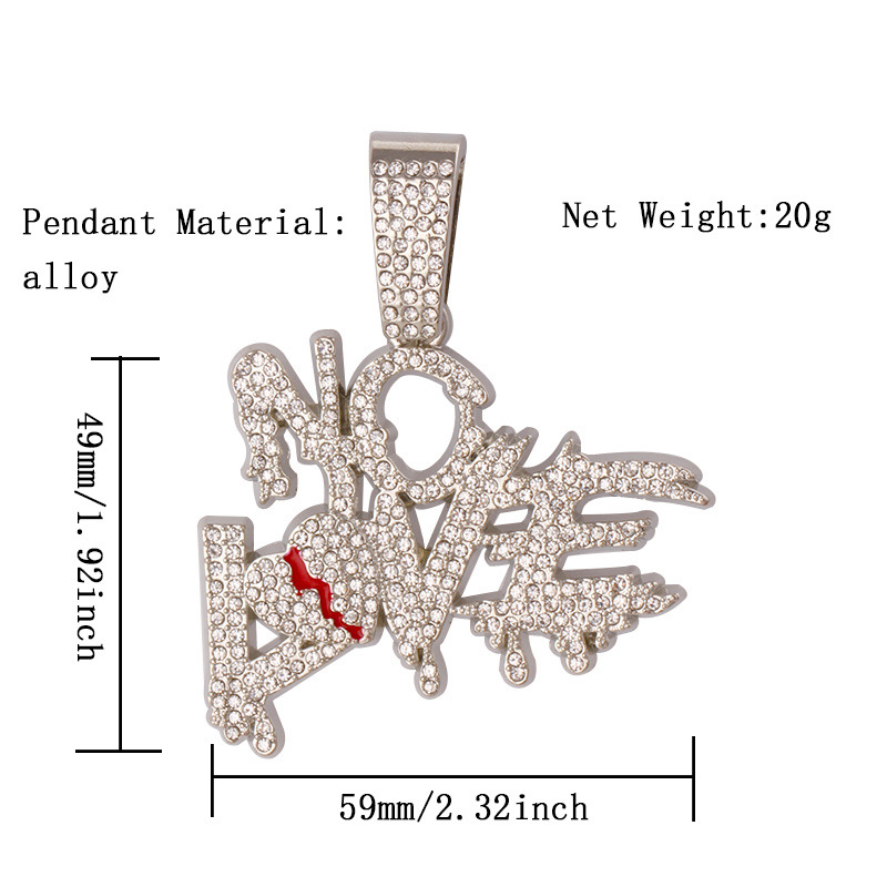 Pendentif nolove en argent