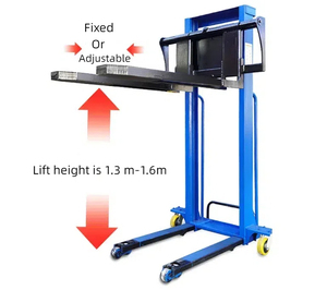 Self <strong>Loading</strong> Pallet Stacker 0.5ton 1ton 1.3m 1.6m Portable Electric Forklift Stacker <strong>Crane</strong> <strong>Loading</strong> and <strong>Unloading</strong> Stacker