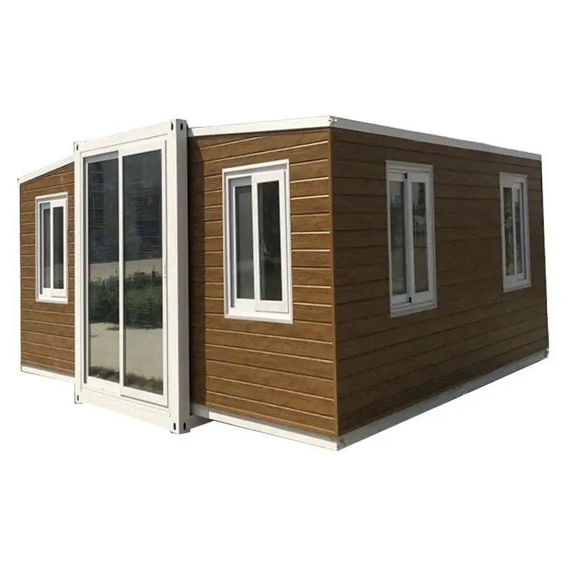 Wadah Modular rumah ruang Sauna sederhana, rumah kantor Modular dapat dilipat 40 kaki dapat diperbesar