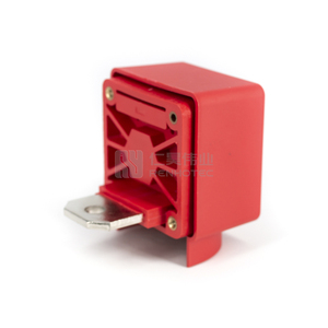 M8 M6 bakır bara Lug terminali yüksek akım konnektörü 100A 150A 200A için akü invertör kırmızı renk - Product Image 1