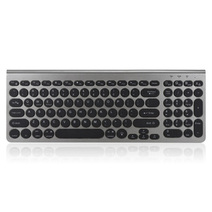 Inalámbrico BT y 2,4G Modo dual Backit Keyboard Multi-dispositivo Tipo C Recargable Light up Keyboard para PC,Laptop,Windows - Product Image 1