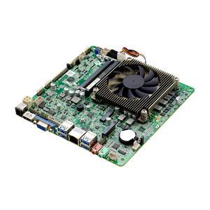 Mini placa-mãe itx, placa-mãe integrada i5 mini pc industrial com slot ddr4 sata