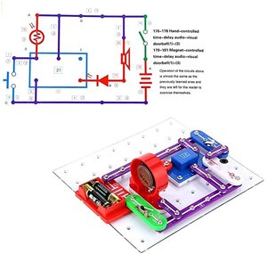 335 Electronics Discovery Kit circuiti esperimenti Kit Smart Electronics Block Kit giocattolo educativo per scienze - Product Image 1