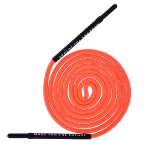 Cordón personalizado de poliéster colorido con puntas de silicona/aleación, elasticidad final - Product Image 1