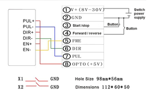 Display Speed RPM Stepper servomotore Driver Controller scheda inversione di velocità regolabile lunghezza fissa continuo andata e ritorno - Product Image 3