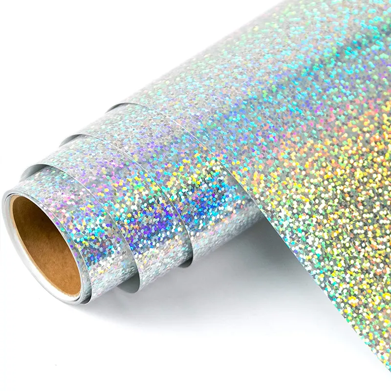 Olografica Sparkle Glitter Autoadesivi Rotoli di Vinile Per Plotter Da Taglio