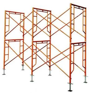 Sistema de andamios de acero en H para elevadores de construcción con plataforma de andamio de diseño plegable y capacidad de carga pesada - Product Image 6