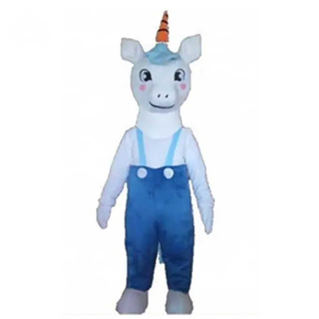 Костюм талисмана единорога костюм талисмана лошади парад дней рождения для взрослых животных костюмы для Хэллоуина