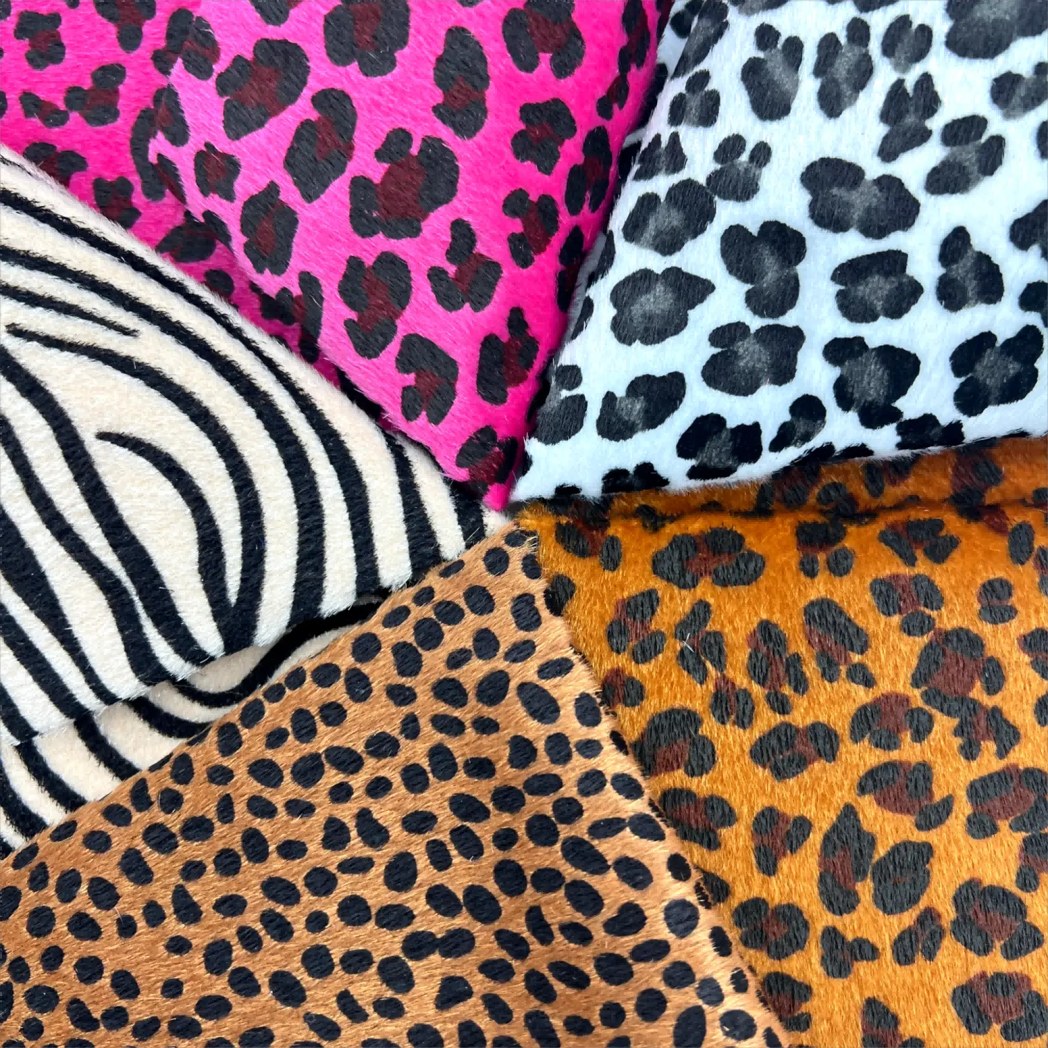 100 Polyester Twee Weg Stretch Geborsteld Dier Zebra Luipaard Print Fluwelen Stof Voor Tassen Schoenen Speelgoed Kostuum