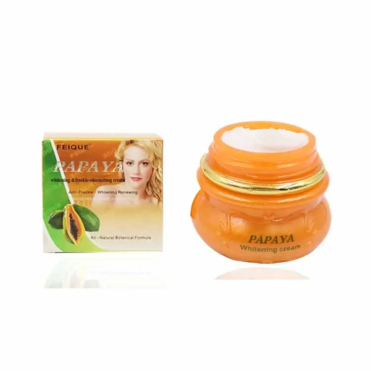 Feique Zwarte Parel Whitening Puistje Removal Dark Spot Vervagen Snel Witte Papaya Huid Whitening Cream