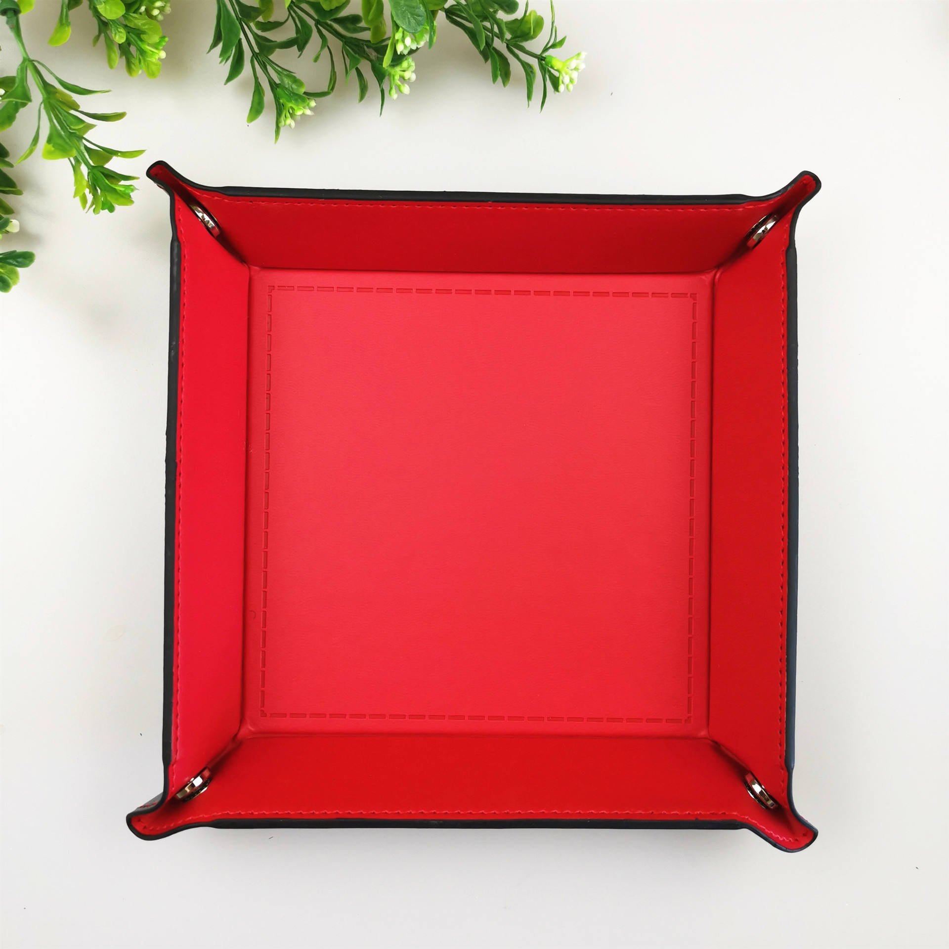 plain weave red