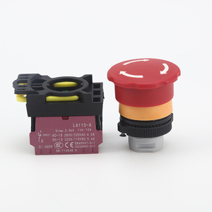 IP65 su geçirmez acil Stop döner düğme anahtarı ile ABILKEEN acil Stop kafa plastik döner basmalı düğme anahtarı 1NO1NC - Product Image 5