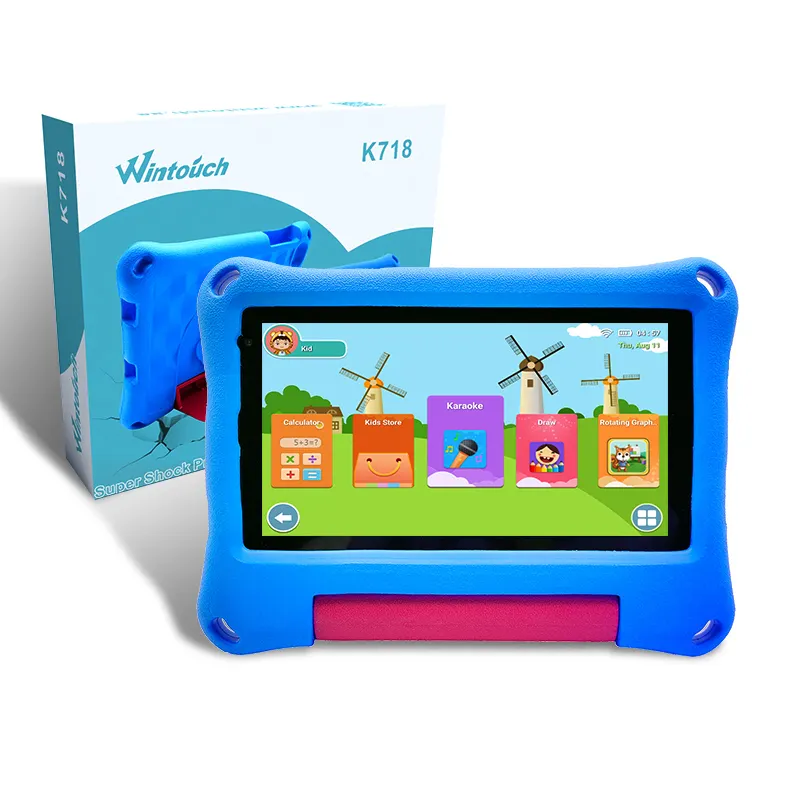 Wintouch K7187インチ1024 * 600 Ips Android 10 Mtk6582 1.2ghzクアッドコアキッズ教育用タブレットPc