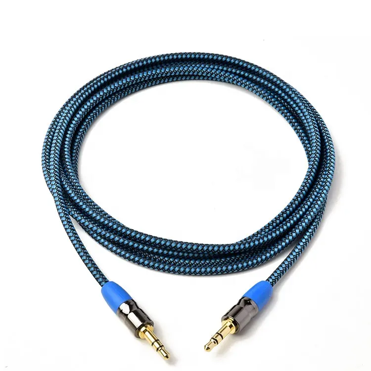 Preiswerter AUX-Audio-Kabel 3,5mm Jack 3,5mm Stecker zu Stecker Stereo-Aux-Kabel für Kopfhörer Autolautsprecher Computer-Aux-Schnur
