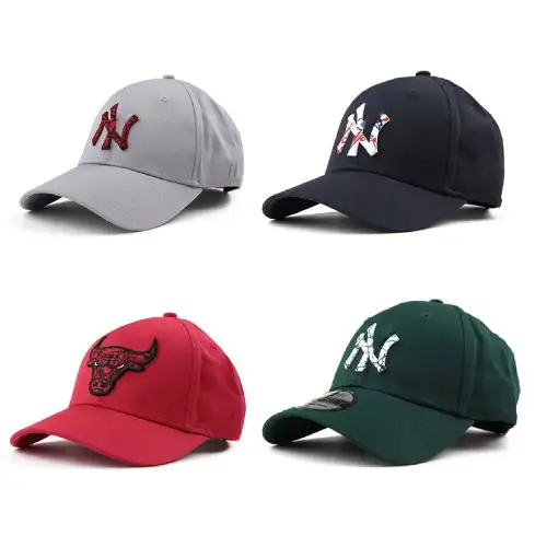 Oem Custom Stickerei Logo Sport hut Großhandel Plain 6 Panel Männer Verstellbare Metalls chnalle Sport hut 100% Baumwolle Baseball kappe