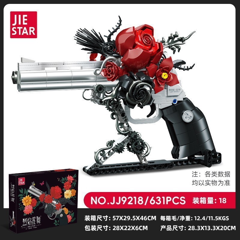 Jj9218 rose revolver-681 pcs-beautiful color box packaging