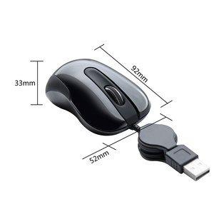 热卖电脑鼠标HM5079便携式鼠标USB 1.5M 1200 DPI有线鼠标，带可伸缩Usb电缆 - Product Image 2
