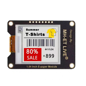Modulo Epaper da 1.54 pollici E-paper E-Ink EInk Display schermo SPI supporto globale/parte per Arduino - Product Image 1