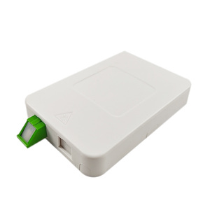 Neues Design BF01F Fiber Outlet Box ABS PC Hochwertige Frontplatte Box 1 Port mit Shutter Dust Cover Einfach zu installierende Desktop Box - Product Image 1