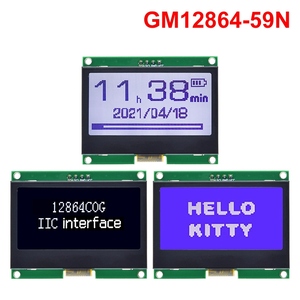 TZT 12864 IIC LCD-Modul 128 X64 I2C ST7567S COG Grafik bildschirm LCM-Panel 128x64 Punkt matrix bildschirm für Arduino