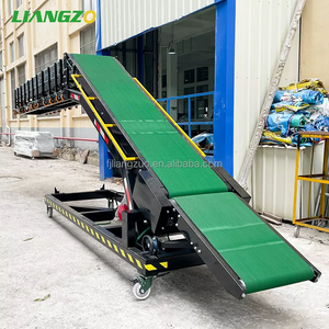 LIANGZO merci portatili carico e scarico automatici trasportatore a nastro rivestito telescopico elettrico - Product Image 2