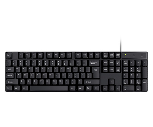 Combos de ratón y teclado USB con cable para ordenador de oficina, conjunto de teclado y ratón óptico ergonómico resistente al agua para escribir en el escritorio - Product Image 4