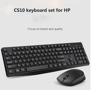 CS10 Wireless <strong>Keyboard</strong> <strong>Mouse</strong> Gaming Office <strong>Mice</strong> <strong>Keyboard</strong> Set Black White Color CK104 Keys <strong>Computer</strong> <strong>Keyboard</strong> and <strong>Mouse</strong> for HP - Product Image 6