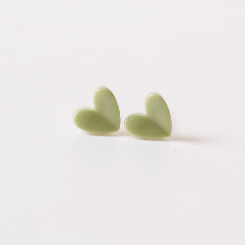 Green textured heart