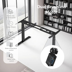 Escritorio eléctrico de alta capacidad de carga, Motor doble sin escobillas, altura ajustable, soporte para sentarse, escritorio, escritorio de pie potente para mesa de trabajo - Product Image 3