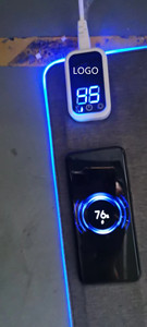 Tappetino per Mouse da tavolo in pelle PU con riscaldamento per caricabatterie Wireless da 80*40cm con funzione calda e Timer - Product Image 4