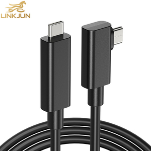 A168 USB 3.1 tip-c TPE dış kabuk ticari mühendislik kablolama için uygun hızlı şarj erkek-l 90 ° optik Fiber kablo - Product Image 1