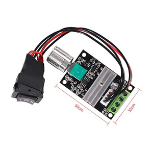 Controlador de velocidad del motor PWM DC 6V 12V 24V 3A interruptor de control de velocidad con función de interruptor para rotación hacia adelante y hacia atrás - Product Image 6