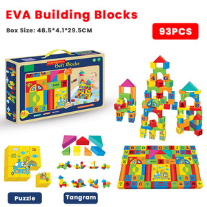 <strong>Pattern</strong> Number Letter Cognition Educational Toy Set Colorful Foam <strong>Building</strong> <strong>Blocks</strong> for Kids